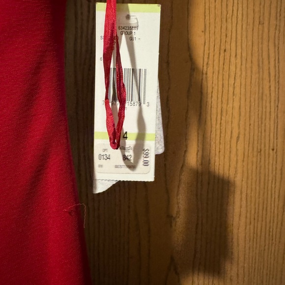 Jones New York Red  Midi Dress Formal Size 4 - Picture 4 of 4